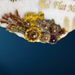 Decorative Blossom Flower Pearl Resin Nameplate 3