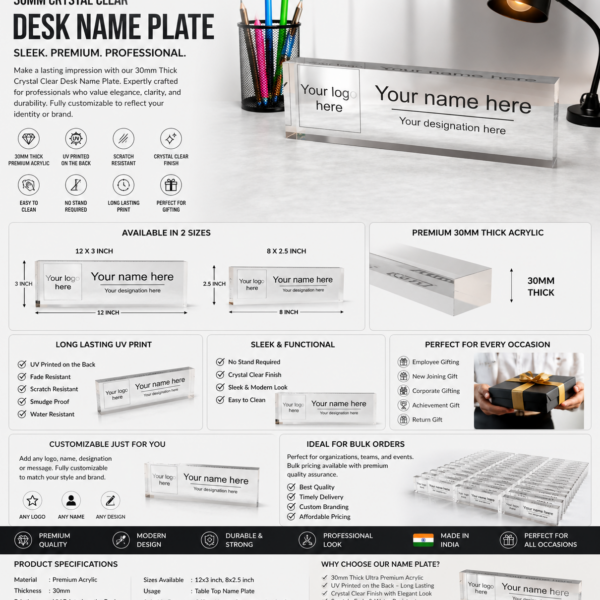 Desk Nameplate for Associate Consultant 2