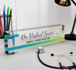 Desk Nameplate in Acrylic for Doctors 2