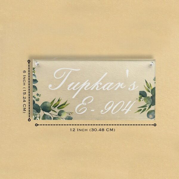 Floal Design Transparent Acrylic Nameplate 2