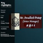 Ganesha Theme Professional Designation Nameplate 3