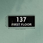 House Number Black Acrylic Nameplate 2