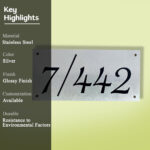 House Numberplate In Stainless Steel 2