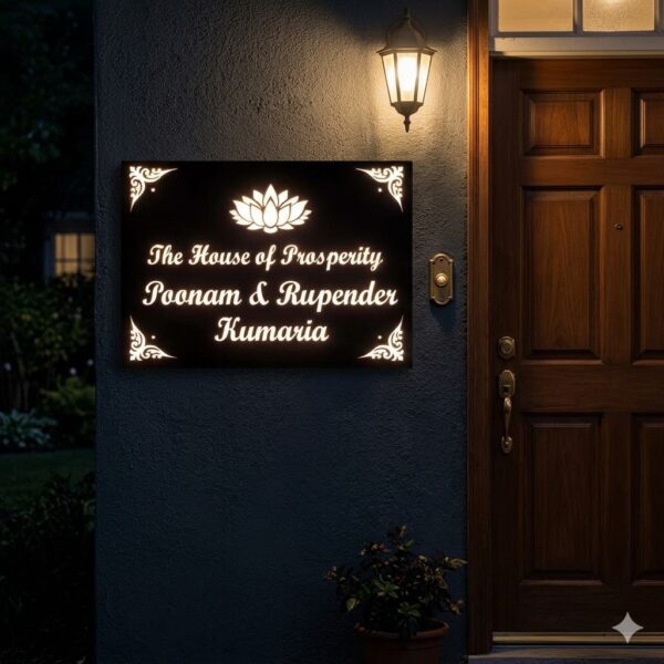 Acrylic Nameplate Premium Nameplate House Nameplate Durable Nameplate LED Nameplate Light Nameplate Waterproof Nameplate Decorative Nameplate Acrylic House Nameplate