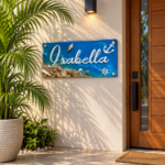 Isabella Ocean Theme Resin Nameplate