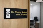 MBBS Gynecologist Black Acrylic Nameplate 2