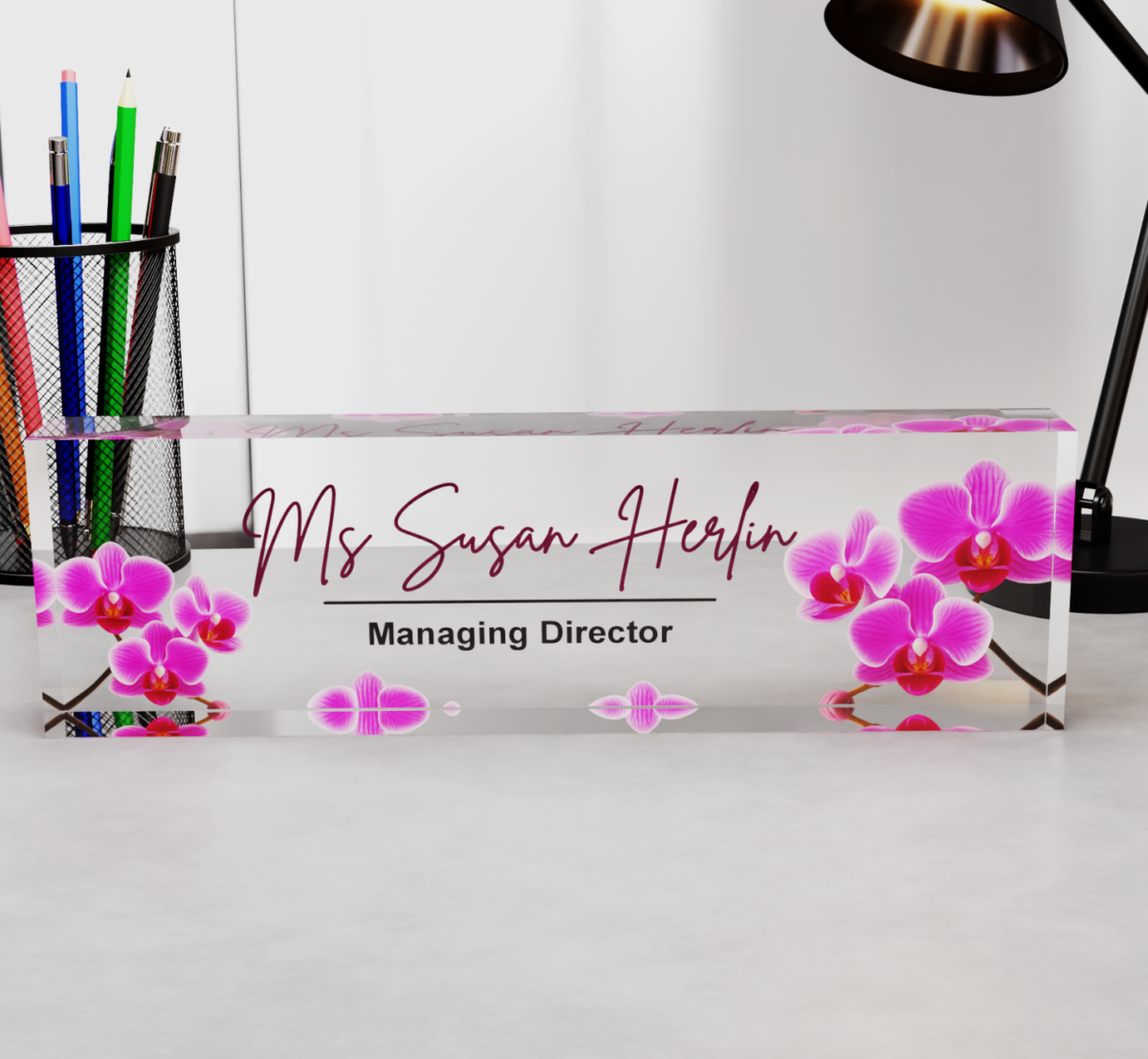 Managing Director Acrylic Desk Nameplate 2