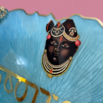 Metallic Sky Blue Krishanalaya Resin Nameplate 5