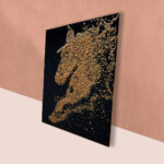 Minimalistic Horse Wall Art Abstract 3