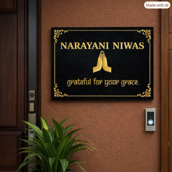 Marble Nameplate Granite Nameplate Stone Nameplate House Nameplate Granite Nameplate for House Black Nameplate in Granite Stone Nameplate for home