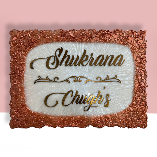 Resin Nameplate Epoxy Nameplate Resin Art Nameplate Durable Nameplate Resin Nameplate for Home Epoxy Nameplate for Home Premium Nameplate for Home
