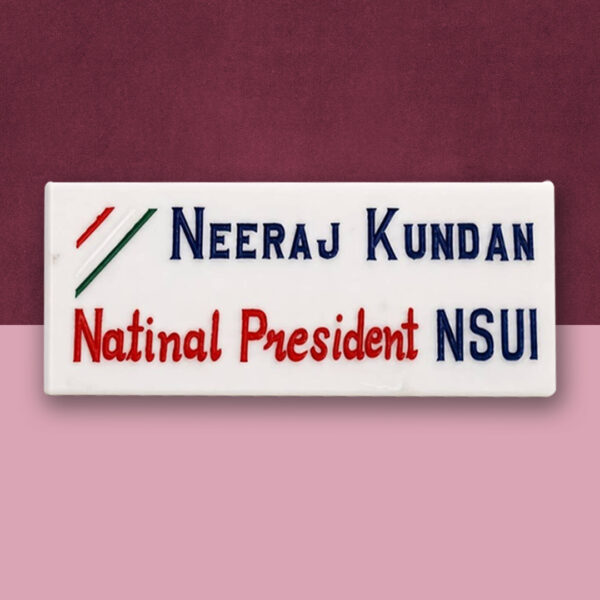 Political Designation White Marble Nameplate 1
