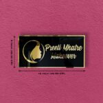 Preeti Mahatre Black Acrylic Nameplate 2