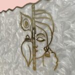 Premium Swirl Krishna Theme Pattern Resin Coated Nameplate 2