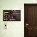 Professional Designation Brown Acrylic Nameplate 1