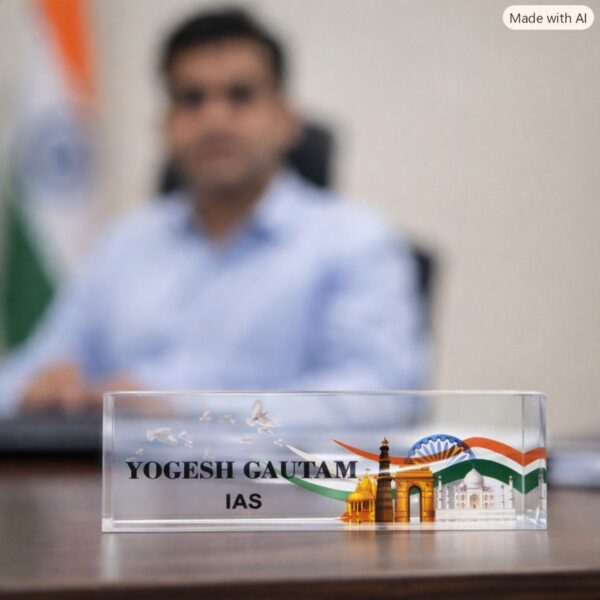 Professional Desk Nameplate for IAS 1