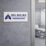 Professional Doctor White Acrylic Nameplate 1