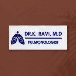 Professional Doctor White Acrylic Nameplate