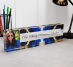 Acrylic Nameplate Acrylic Desk Nameplate Desk Nameplate Professional Nameplate Doctor Desk Nameplate