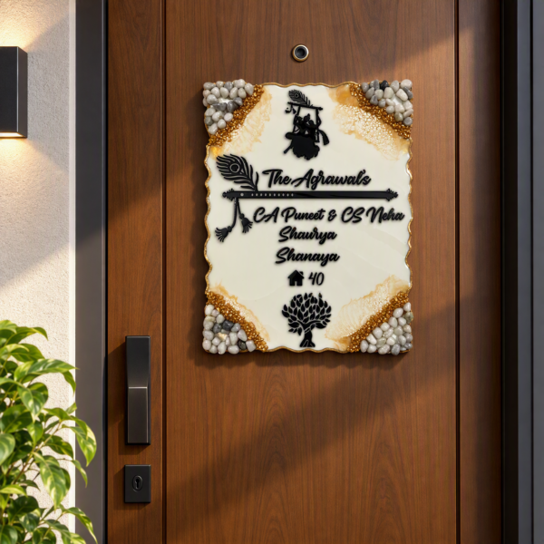 Resin Nameplate Epoxy Nameplate Resin Art Nameplate Durable Nameplate Resin Nameplate for Home Epoxy Nameplate for Home Premium Nameplate for Home