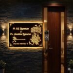 Acrylic Nameplate Premium Nameplate House Nameplate Durable Nameplate LED Nameplate Light Nameplate Waterproof Nameplate Decorative Nameplate Acrylic House Nameplate