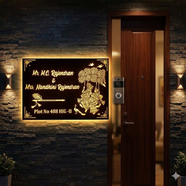 Acrylic Nameplate Premium Nameplate House Nameplate Durable Nameplate LED Nameplate Light Nameplate Waterproof Nameplate Decorative Nameplate Acrylic House Nameplate