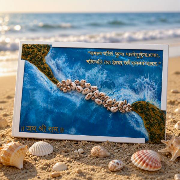 Ram Setu Wall Art Wall Painting Resin Art Resin Painting Home Decor