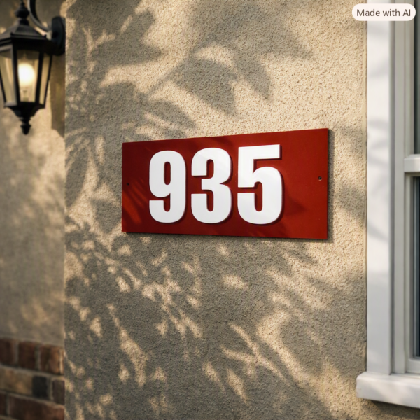 Acrylic nameplate Premium numberplate House numberplate Durable numberplate Waterproof nameplate Trendy nameplate Decorative nameplate acrylic numberplate house numberplate