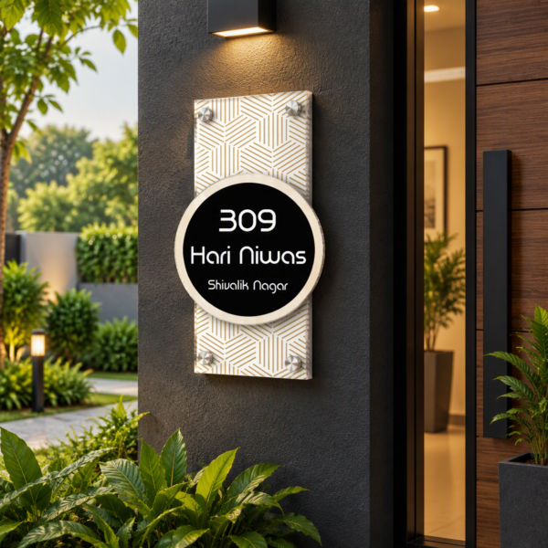 Acrylic Nameplate House Nameplate Acrylic Uv Print Nameplate Premium Nameplates Trendy Nameplate