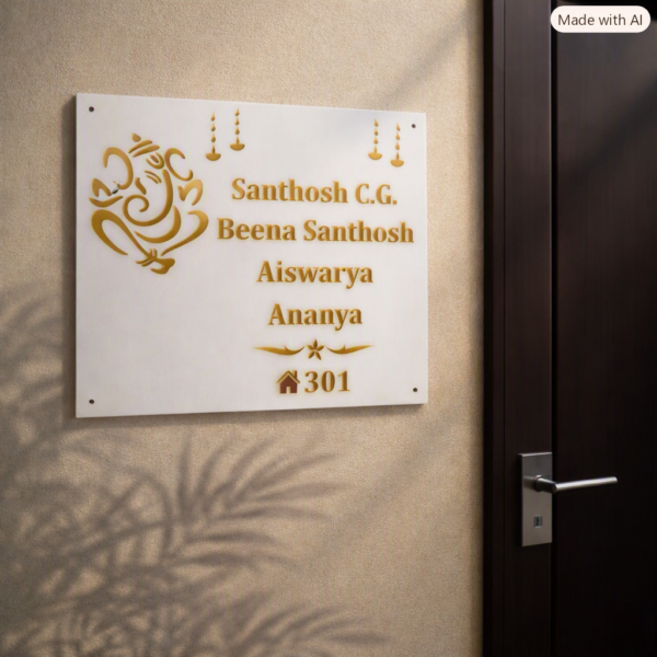 Acrylic Nameplate Premium Nameplate House Nameplate Durable Nameplate Waterproof Nameplate Trendy Nameplate Decorative Nameplate Acrylic House Nameplate