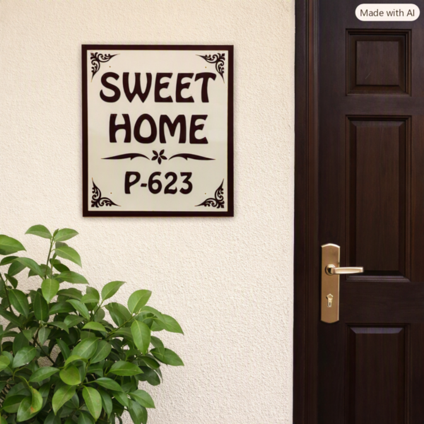 Acrylic Nameplate Premium Nameplate House Nameplate Durable Nameplate Waterproof Nameplate Trendy Nameplate Decorative Nameplate Acrylic House Nameplate