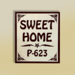 Sweet Home Off White House Nameplate