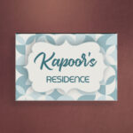 Acrylic Nameplate House Nameplate Acrylic Uv Print Nameplate Premium Nameplates Trendy Nameplate