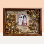 Wedding Garland Preservation in Wooden Frame