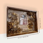 Wedding Garland Preservation in Wooden Frame 2