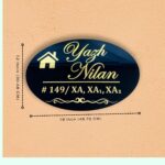 Yash Nilan Black Acrylic Nameplate 2