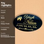 Yash Nilan Black Acrylic Nameplate 3