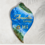 ✨ Devotional Sankha Designed Ocean Resin Nameplate 2