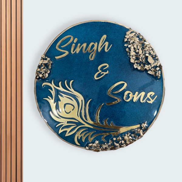 Resin Nameplate Epoxy Nameplate Premium Nameplates Trendy Nameplates Decorative Nameplates Customized Resin Nameplates Customized Resin Nameplate for Home Nameplate For Home Circle Nameplates