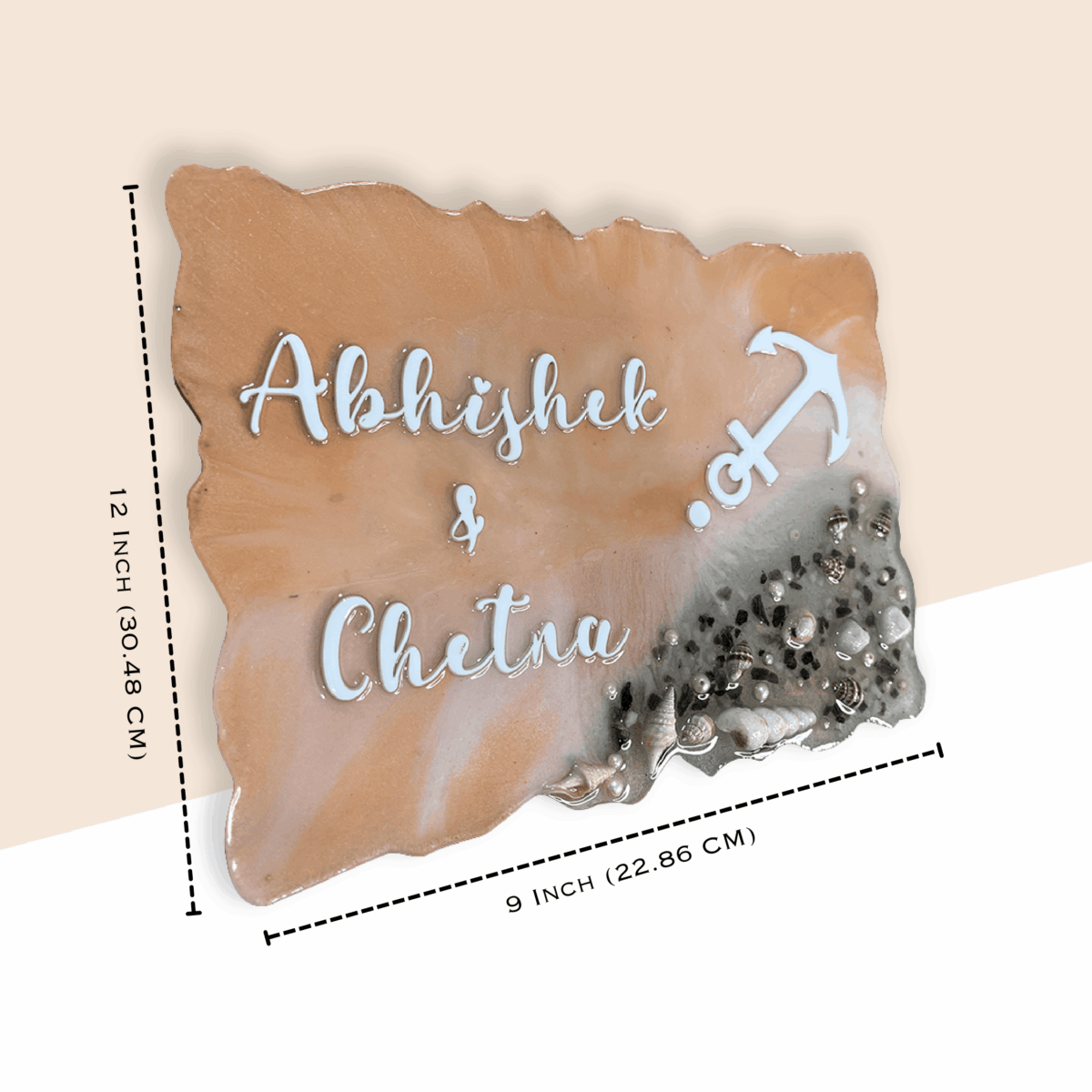Resin Nameplate Epoxy Nameplate Premium Nameplates Trendy Nameplates Decorative Nameplates Customized Resin Nameplates Customized Resin Nameplate for Home Nameplate For Home House Entrance Nameplates Ocean Theme Nameplates