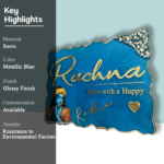 ✨ Radha Krishna Designed Welcome Home Resin Nameplate 1