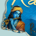 ✨ Radha Krishna Designed Welcome Home Resin Nameplate 2