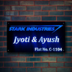 Acrylic LED Nameplate For Industrial Work 1