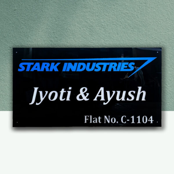 Acrylic LED Nameplate For Industrial Work 2