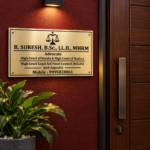 Metal Nameplate Stainless-steel Nameplate for Home Stainless-Steel Nameplate Designs Durable Nameplate Metal Nameplate for Home Premium Nameplate for Home Premium Nameplate Rectangle Nameplate Professional Nameplate Advocate Nameplate Office Nameplate
