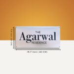 Agarwal House Nameplate in Stainless Steel 2