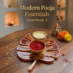 Resin Pooja Platter Resin Platter Festive Platter Diwali Pooja Paltter Pooja Platter Rakhi Platter