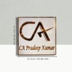 Black Acrylic LED Nameplate 2