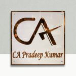 Black Acrylic LED Nameplate 4