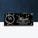 Black Acrylic LED With Logo Nameplate 1